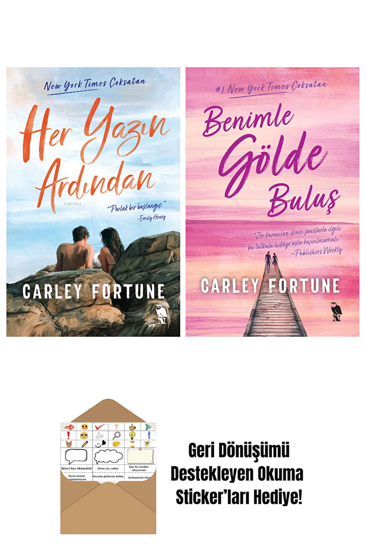 Carley Fortune 2 Kitap Seti + Okuma Sticker'ları