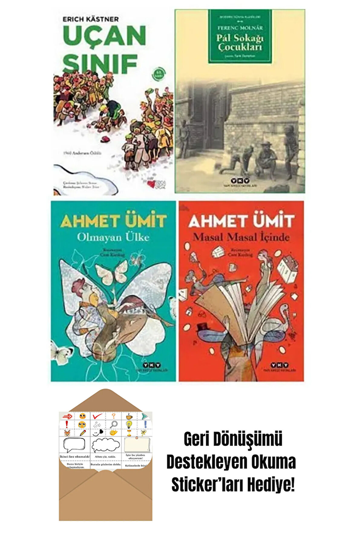 Masal Masal İçinde 4 Kitap Set + Okuma Sticker'ları