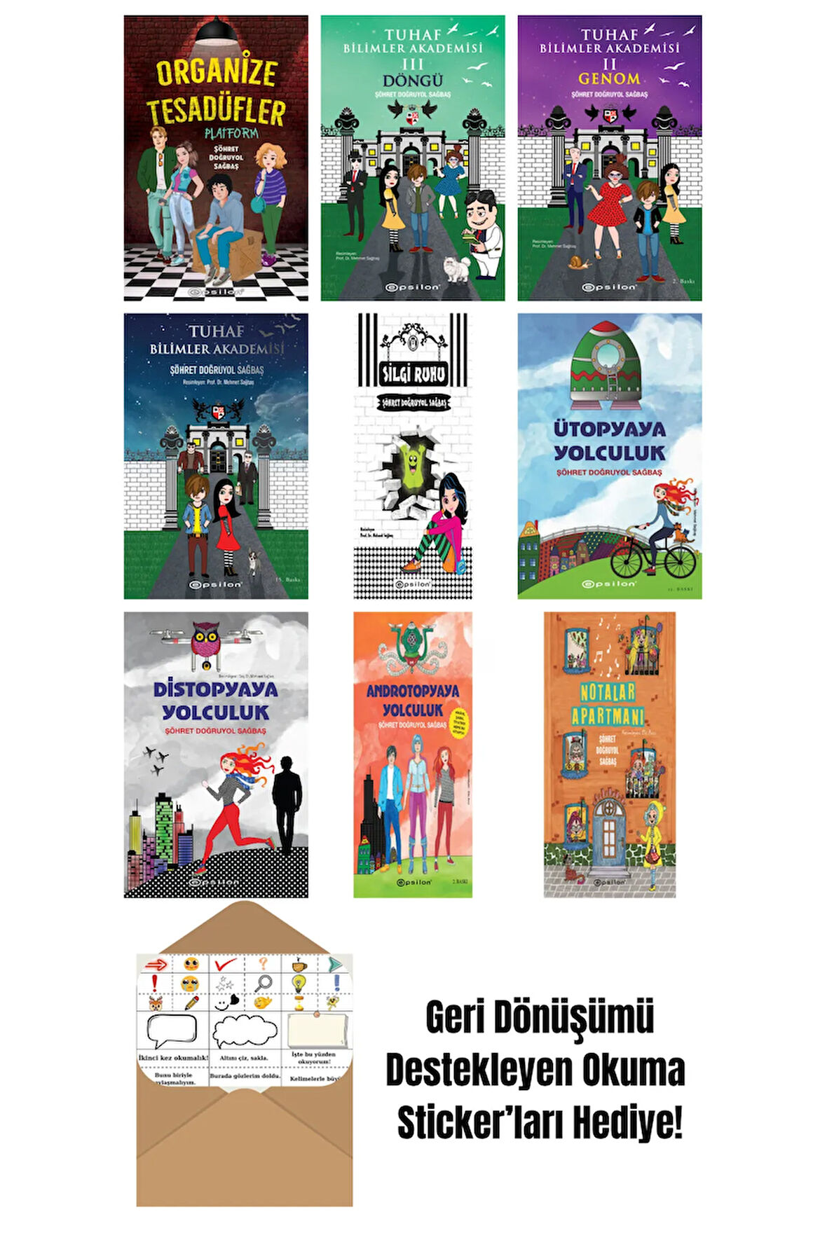 Şöhret Doğruyol Sağbaş 9 Kitap Seti + Okuma Sticker'ları