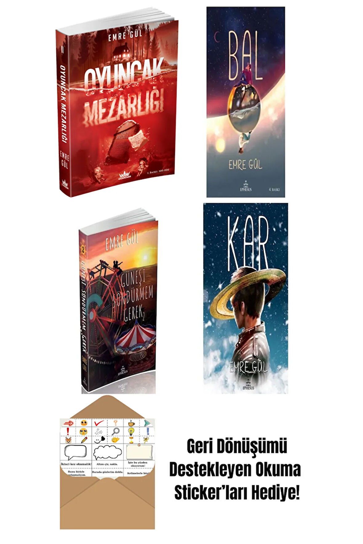 Emre Gül 4 Kitap Seti + Okuma Sticker'ları