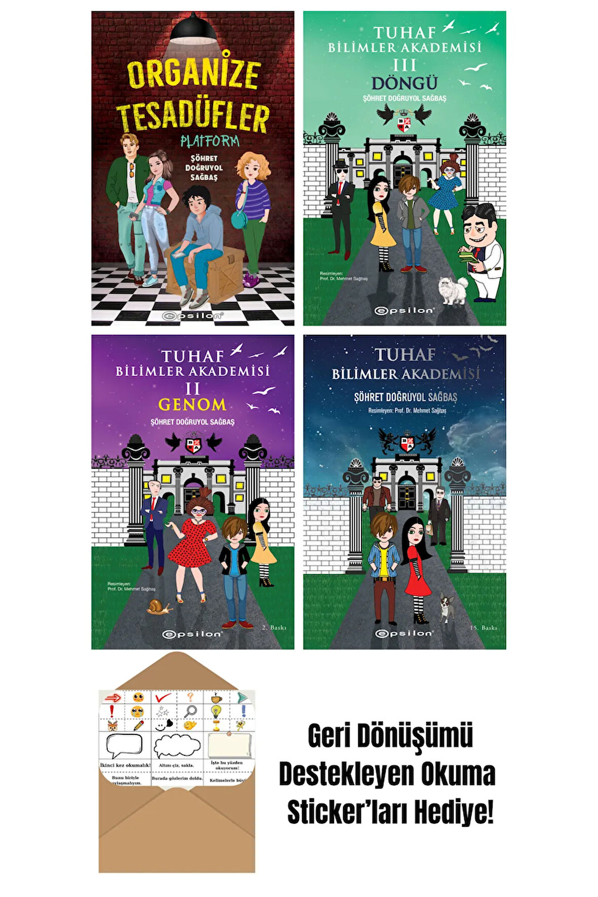 Şöhret Doğruyol Sağbaş 4 Kitap Seti + Okuma Sticker'ları