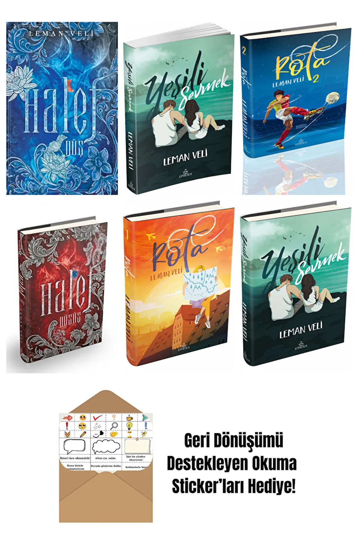 Leman Veli 6 Kitap Seti + Okuma Sticker'ları