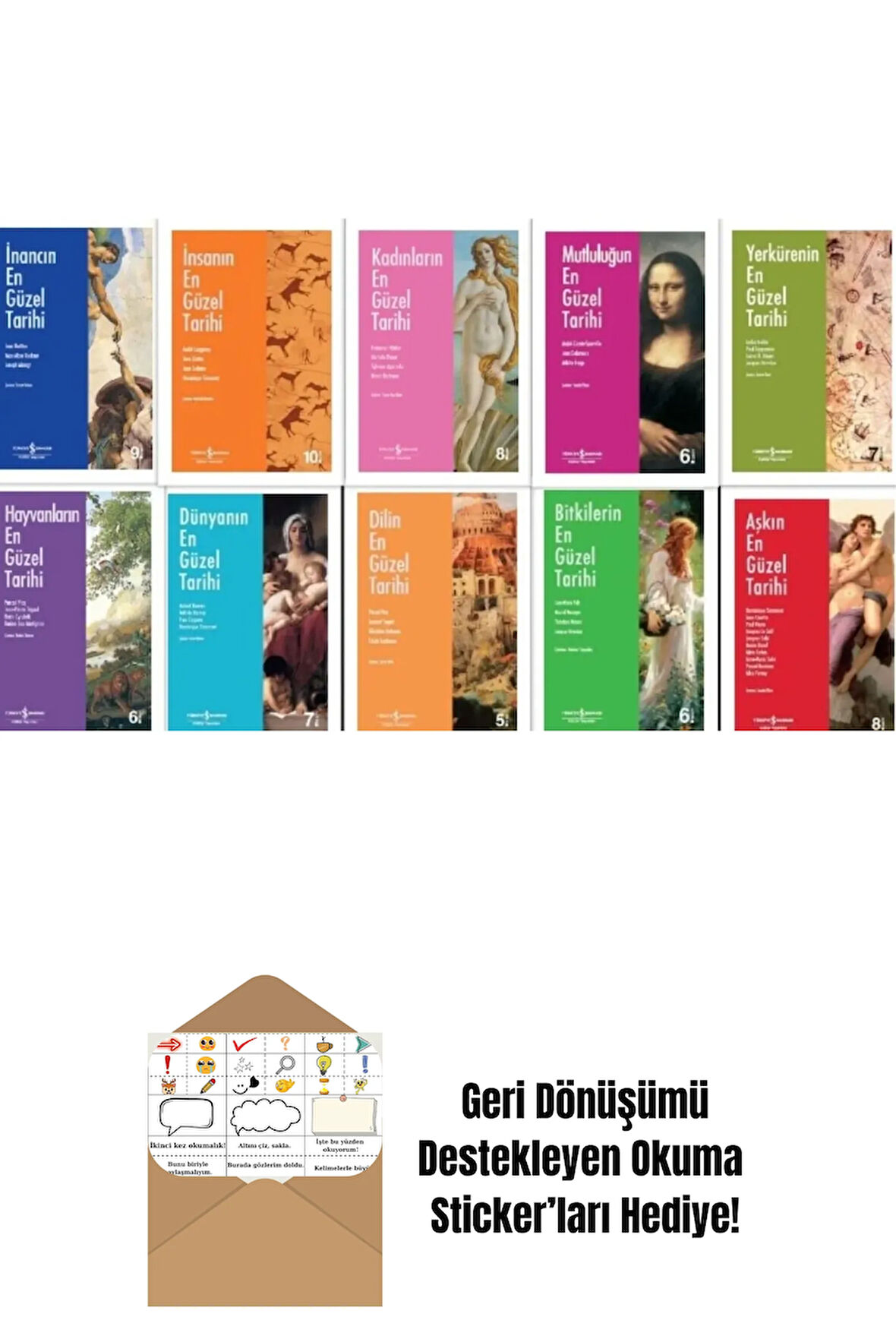 En Güzel Tarih Serisi 10 Kitap + Okuma Sticker'ları