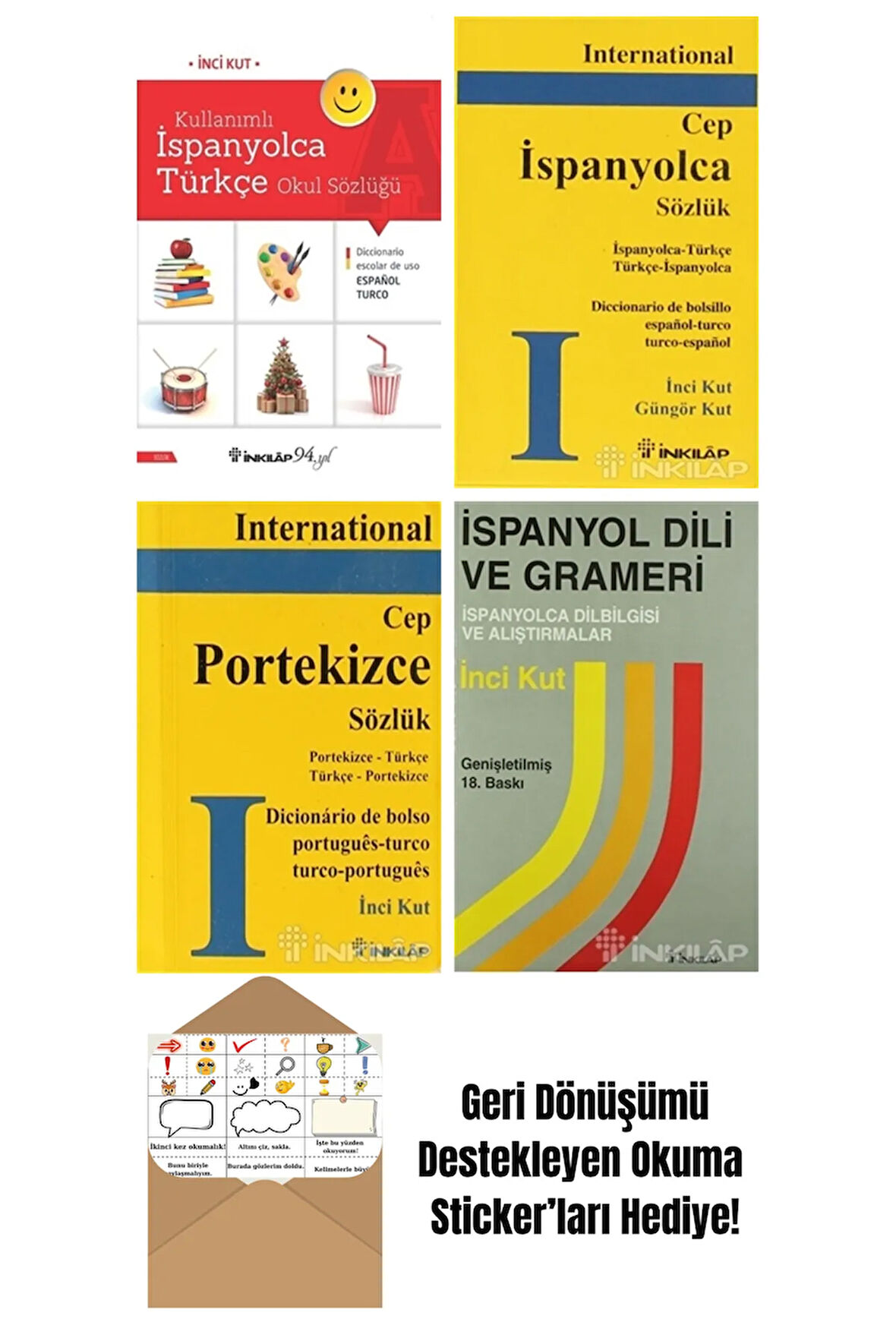 İnci Kut 4 Kitap Seti + Okuma Sticker'ları