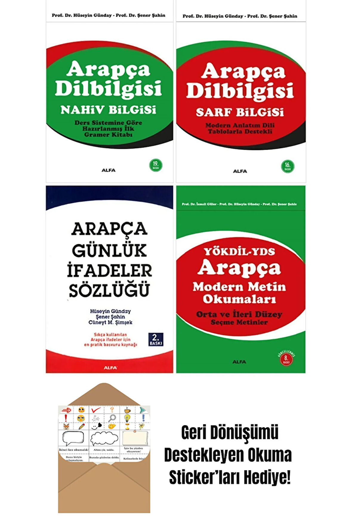 Arapça Dilbilgisi Nahiv Bilgisi 4 Kitap Set + Okuma Sticker'ları