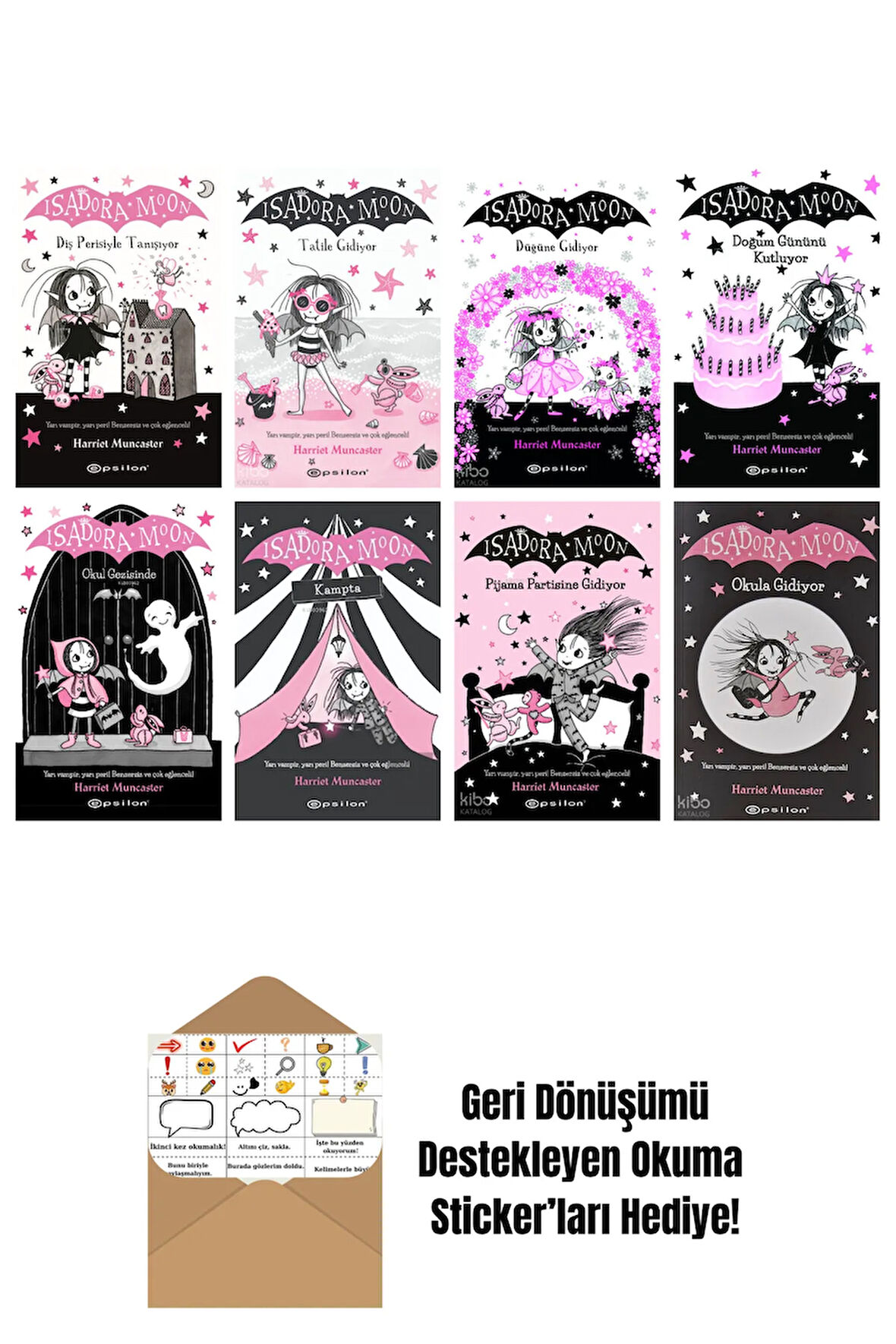 Harriet Muncaster 8 Kitap Seti + Okuma Sticker'ları