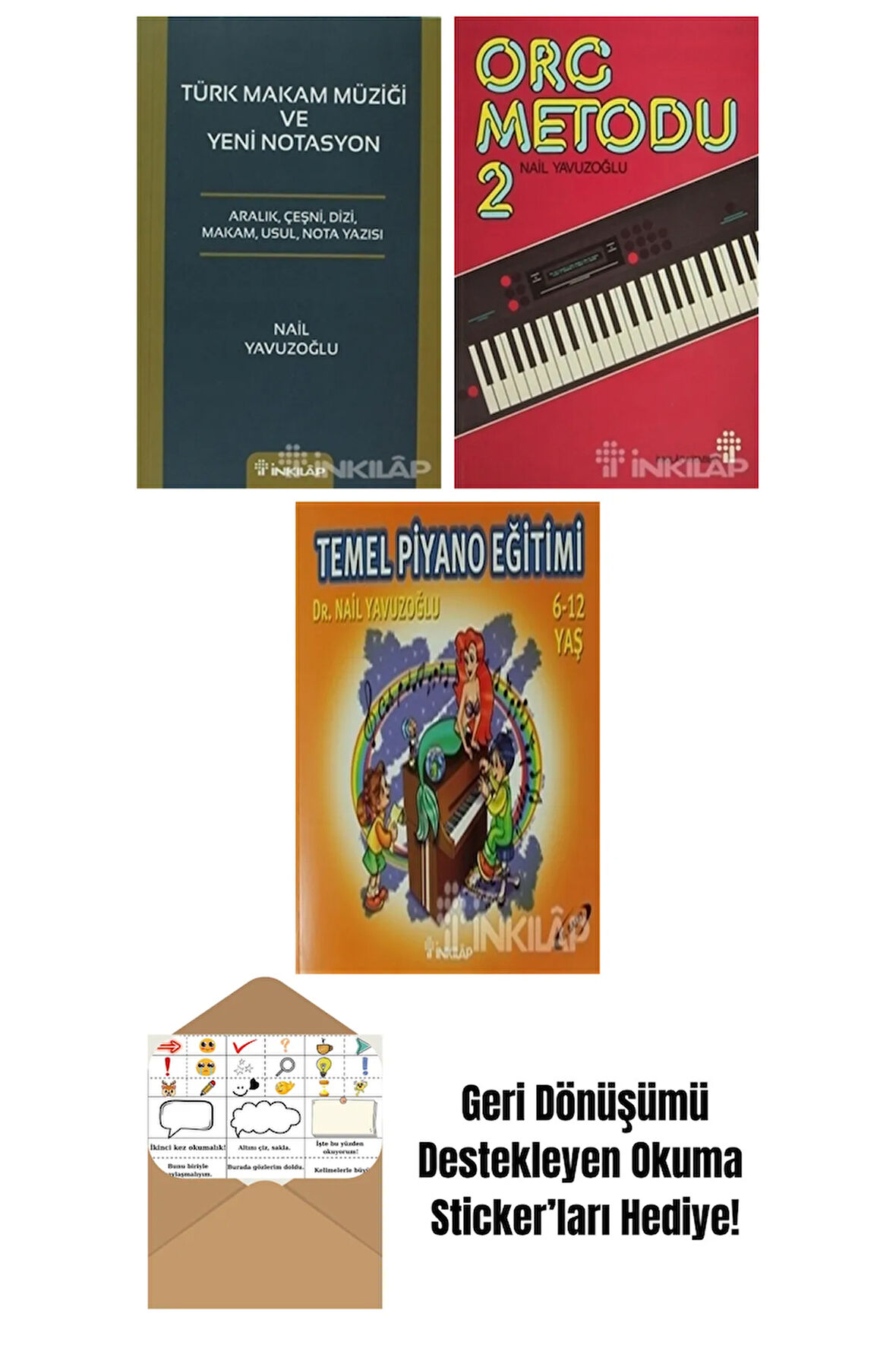 Nail Yavuzoğlu 3 Kitap Seti + Okuma Sticker'ları