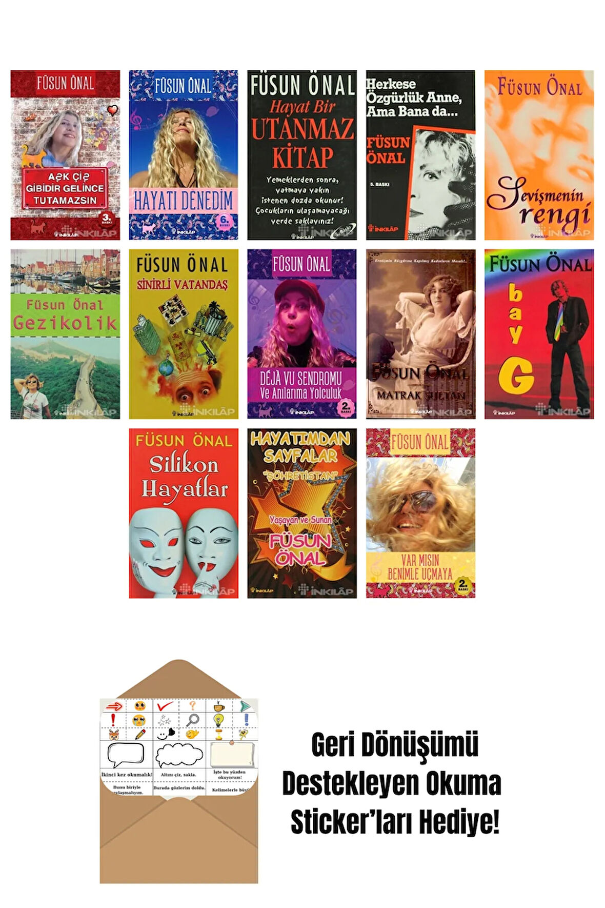 Füsun Önal 13 Kitap Seti + Okuma Sticker'ları