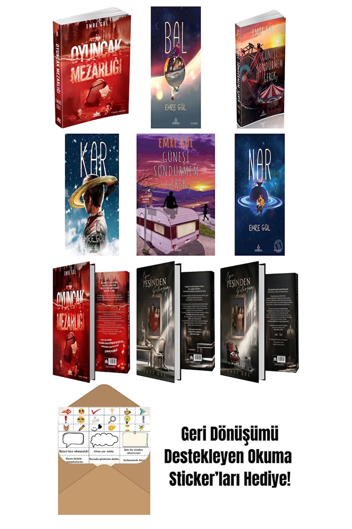 Emre Gül 9 Kitap Seti + Okuma Sticker'ları