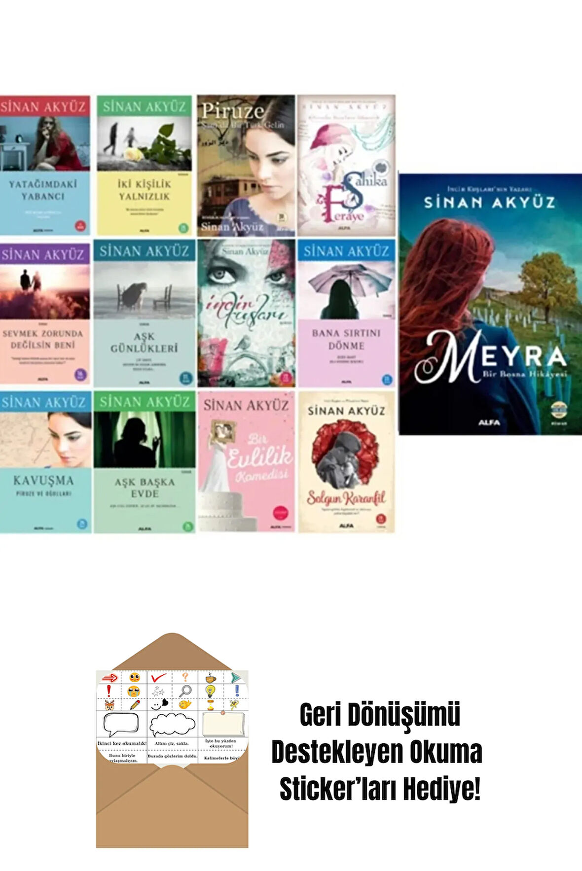 Sinan Akyüz 13 Kitap Set + Okuma Sticker'ları