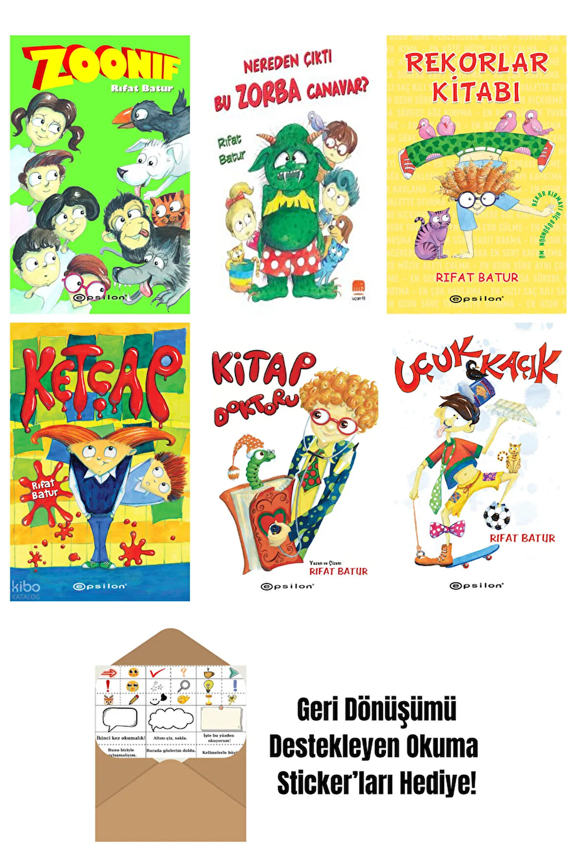 Rıfat Batur 7 Kitap Seti + Okuma Sticker'ları