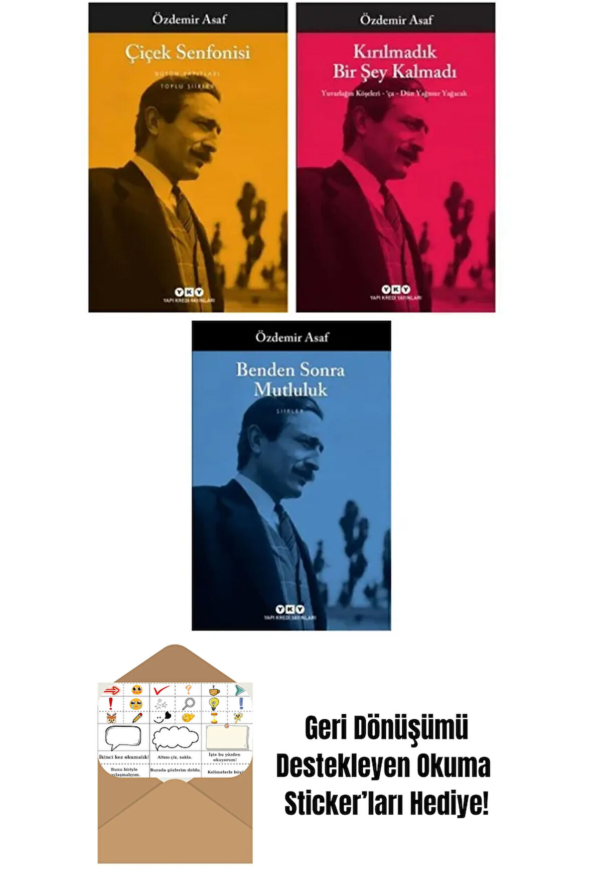 Özdemir Asaf 3'lü Set + Okuma Sticker'ları