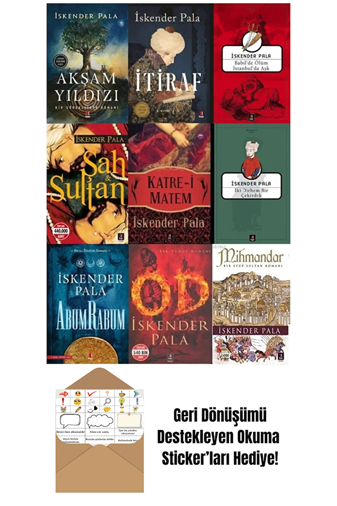 İskender Pala 9 Kitap Set + Okuma Sticker'ları