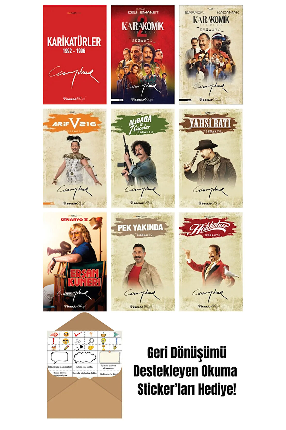 Cem Yılmaz Budan 9 Kitap Seti + Okuma Sticker'ları