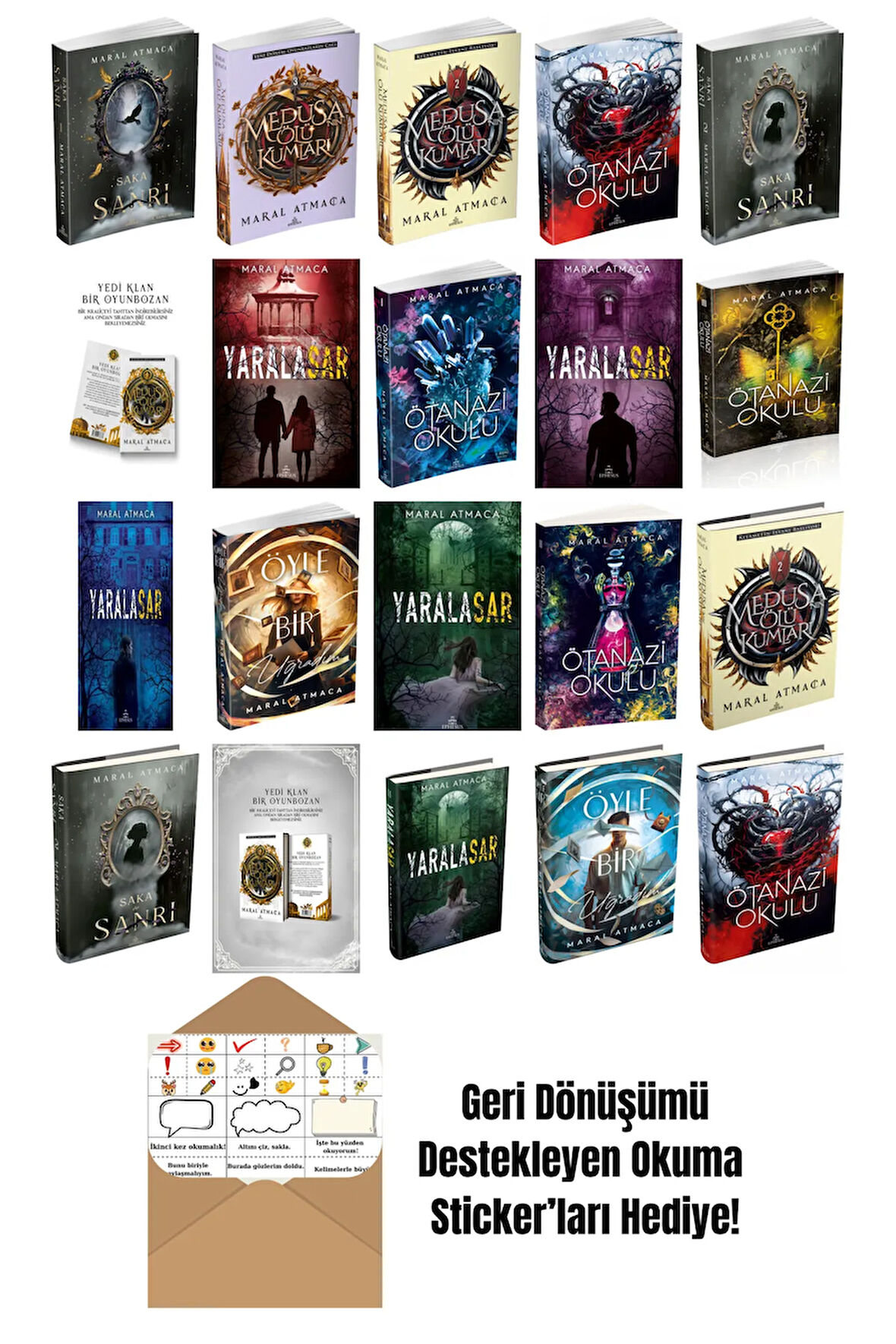 Maral Atmaca 20 Kitap Seti + Okuma Sticker'ları