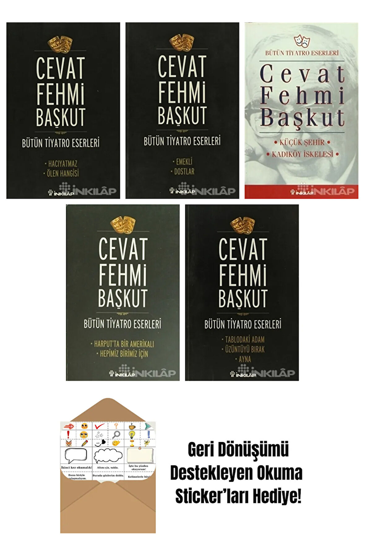 Cevat Fehmi Başkut 5 Kitap Seti + Okuma Sticker'ları