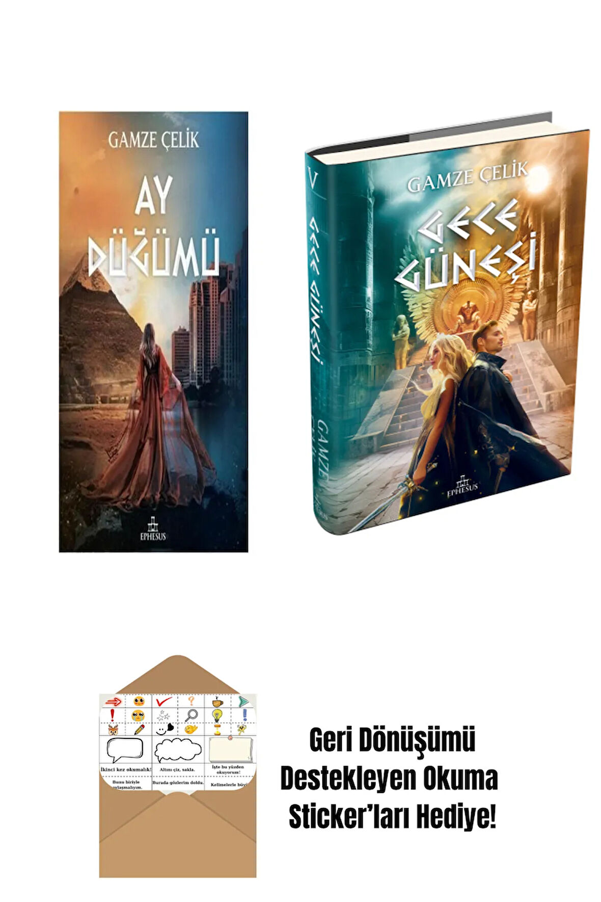 Gamze Çelik 2 Kitap Seti + Okuma Sticker'ları