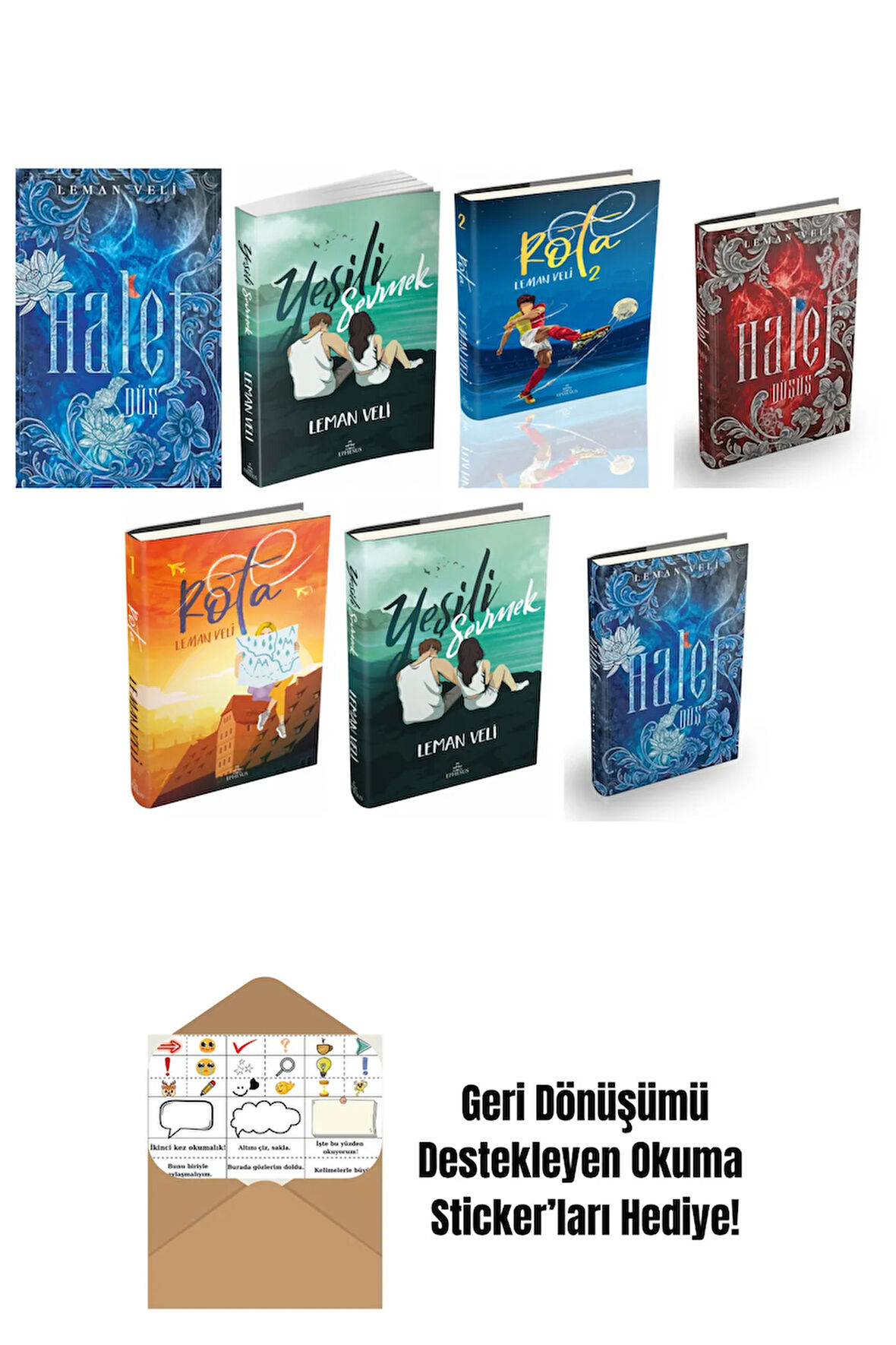 Leman Veli 7 Kitap Seti + Okuma Sticker'ları