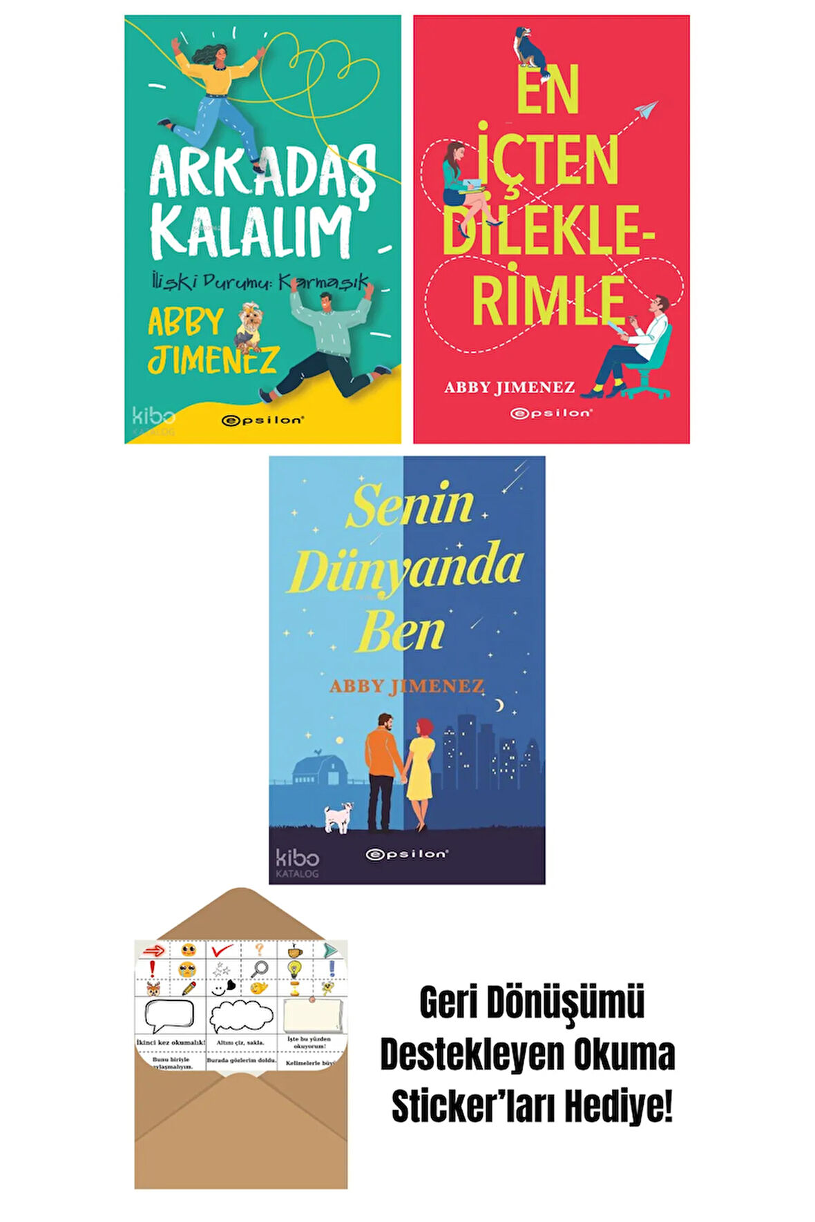 Abby Jimenez 3 Kitap Seti + Okuma Sticker'ları