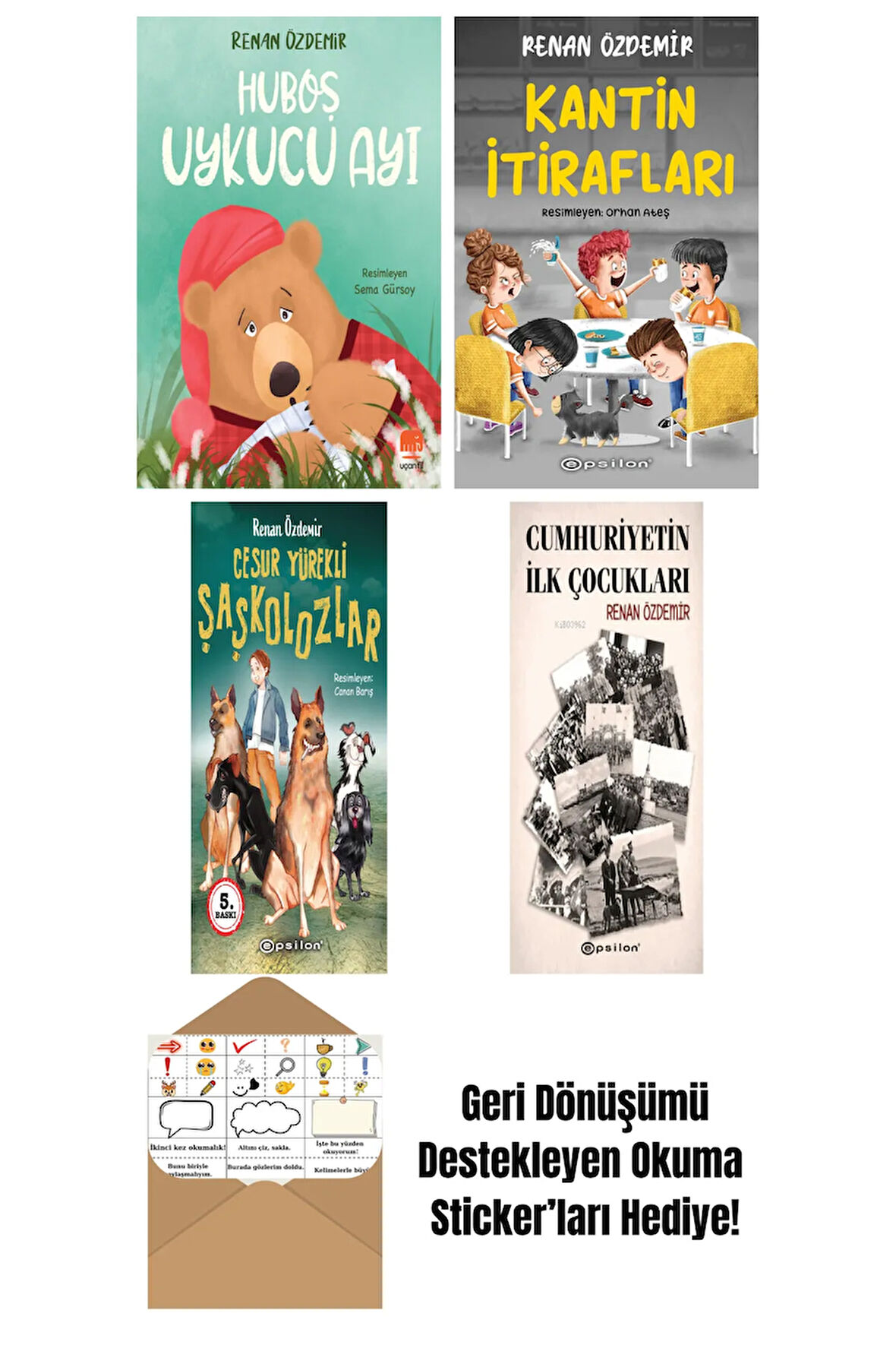 Renan Özdemir 4 Kitap Seti + Okuma Sticker'ları