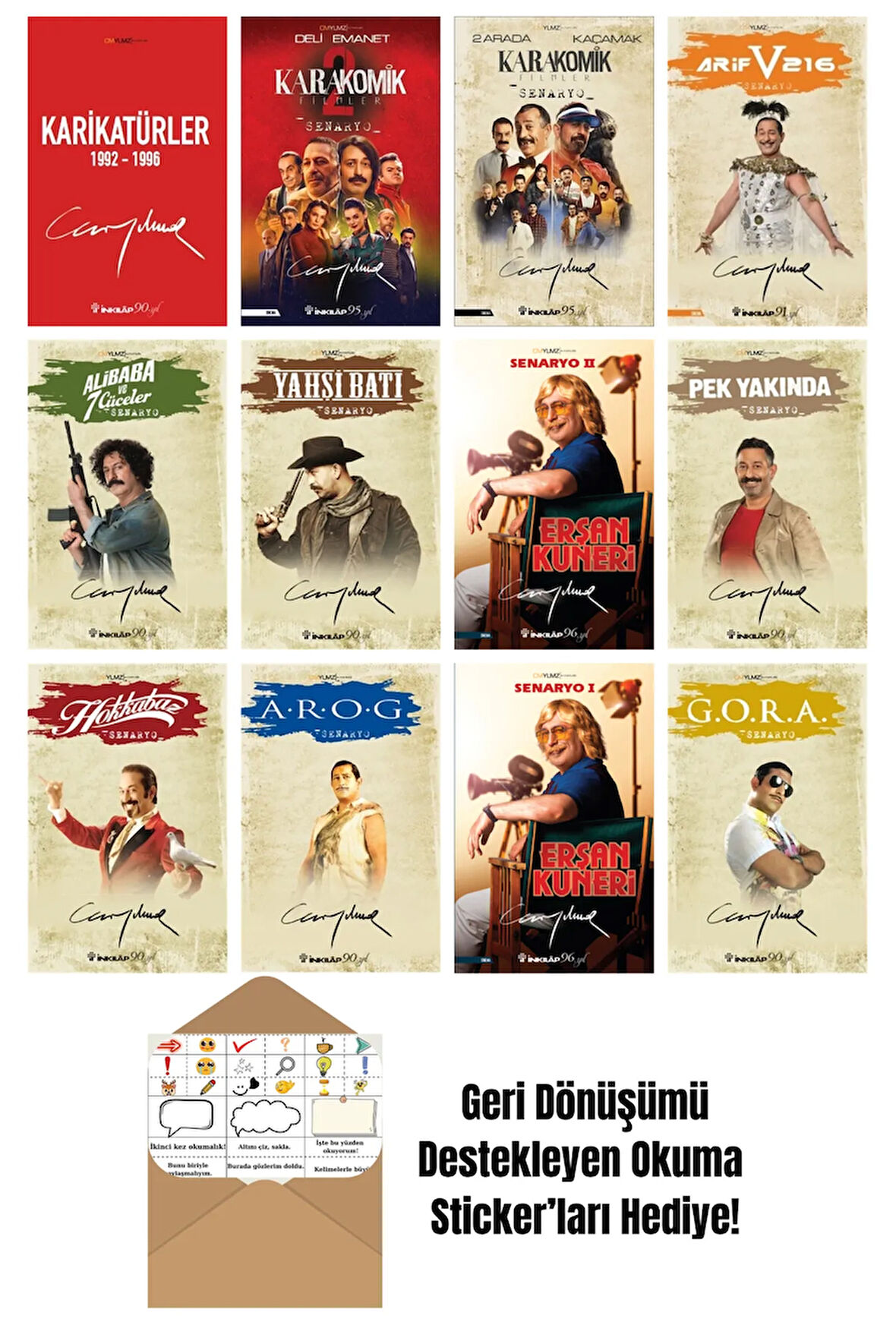 Cem Yılmaz Budan 12 Kitap Seti + Okuma Sticker'ları