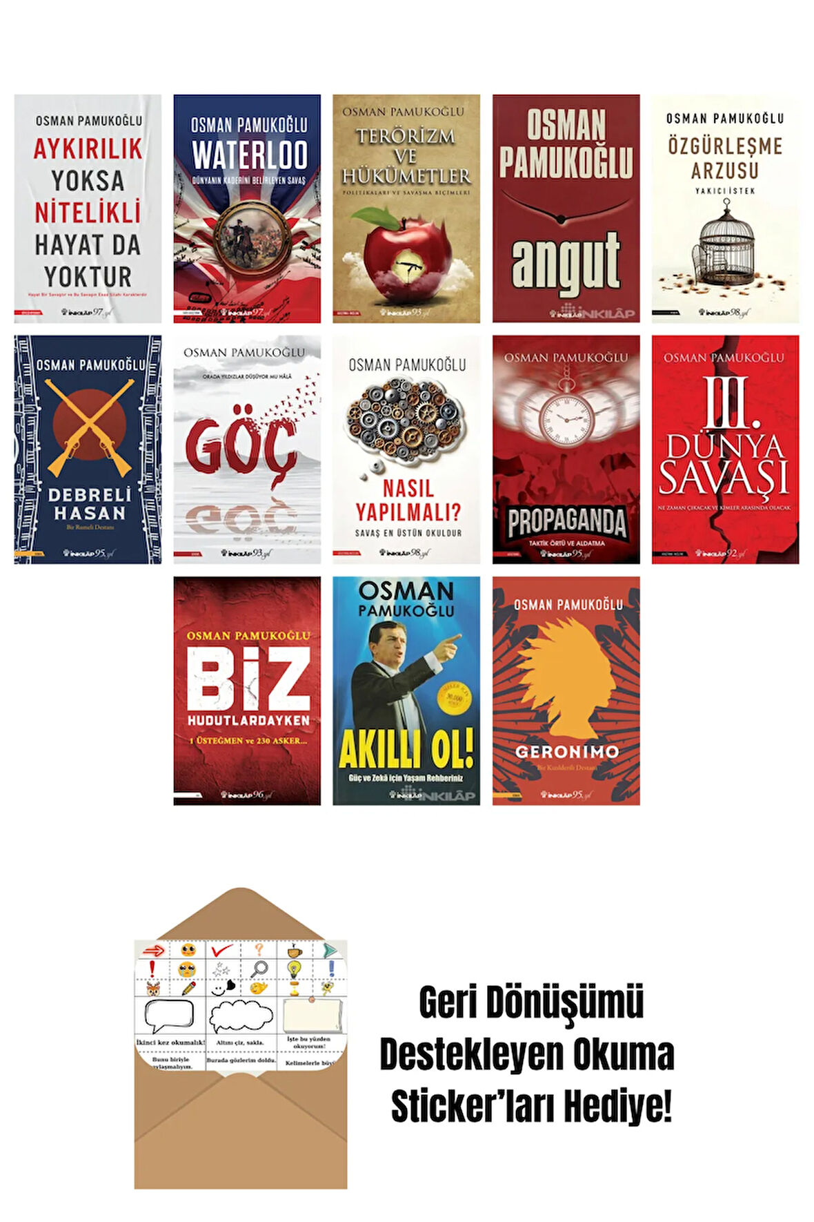 Osman Pamukoğlu 13 Kitap Seti + Okuma Sticker'ları