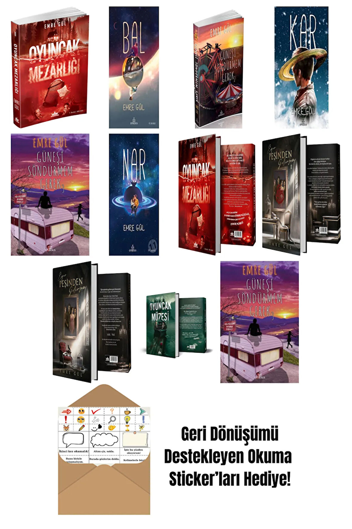 Emre Gül 11 Kitap Seti + Okuma Sticker'ları