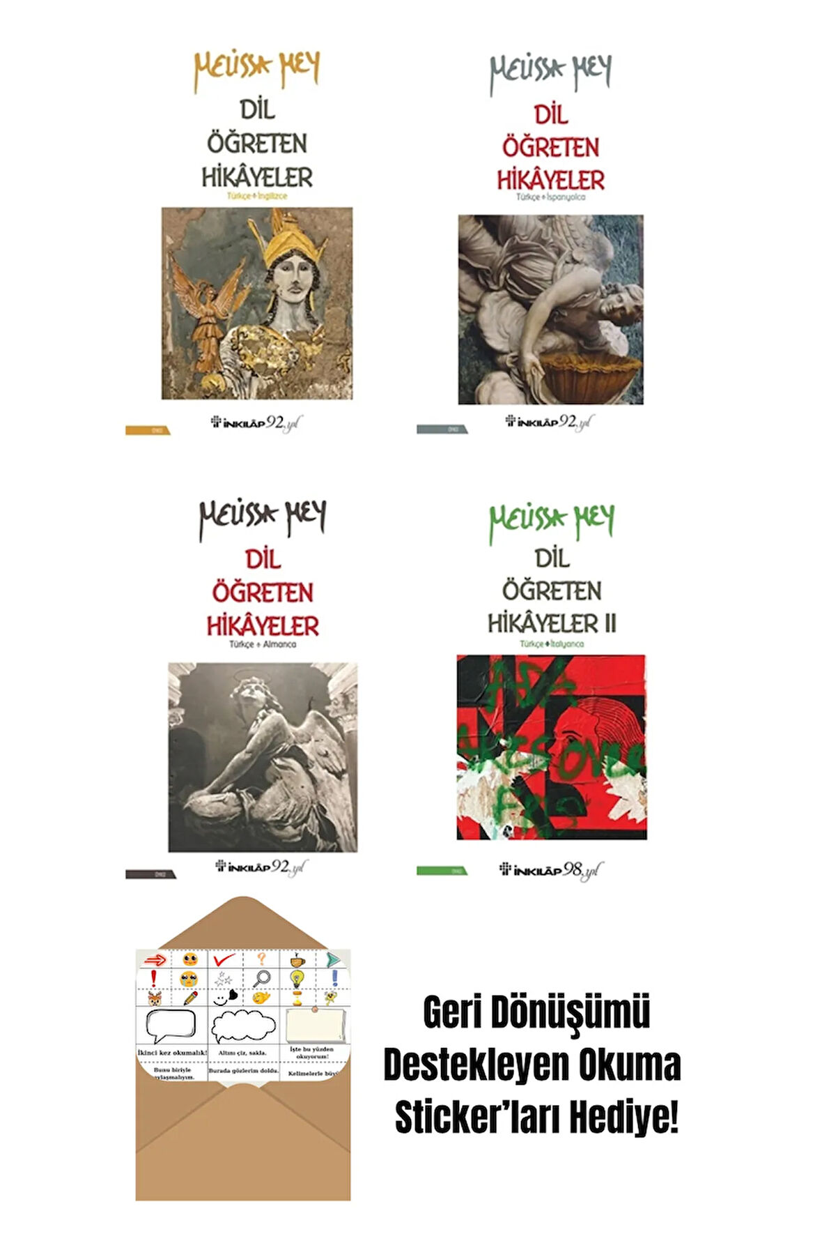 Melissa Mey 4 Kitap Seti + Okuma Sticker'ları
