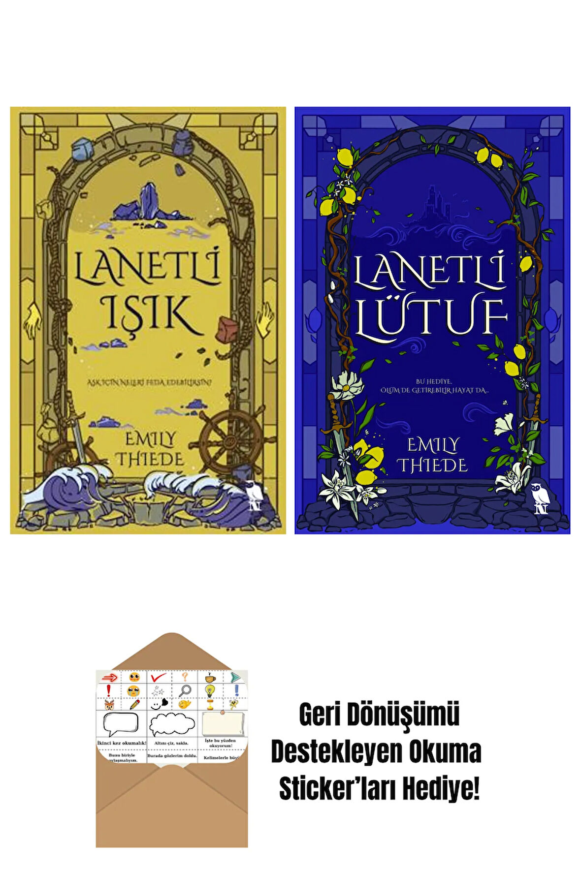 Emily Thiede 2 Kitap Seti + Okuma Sticker'ları