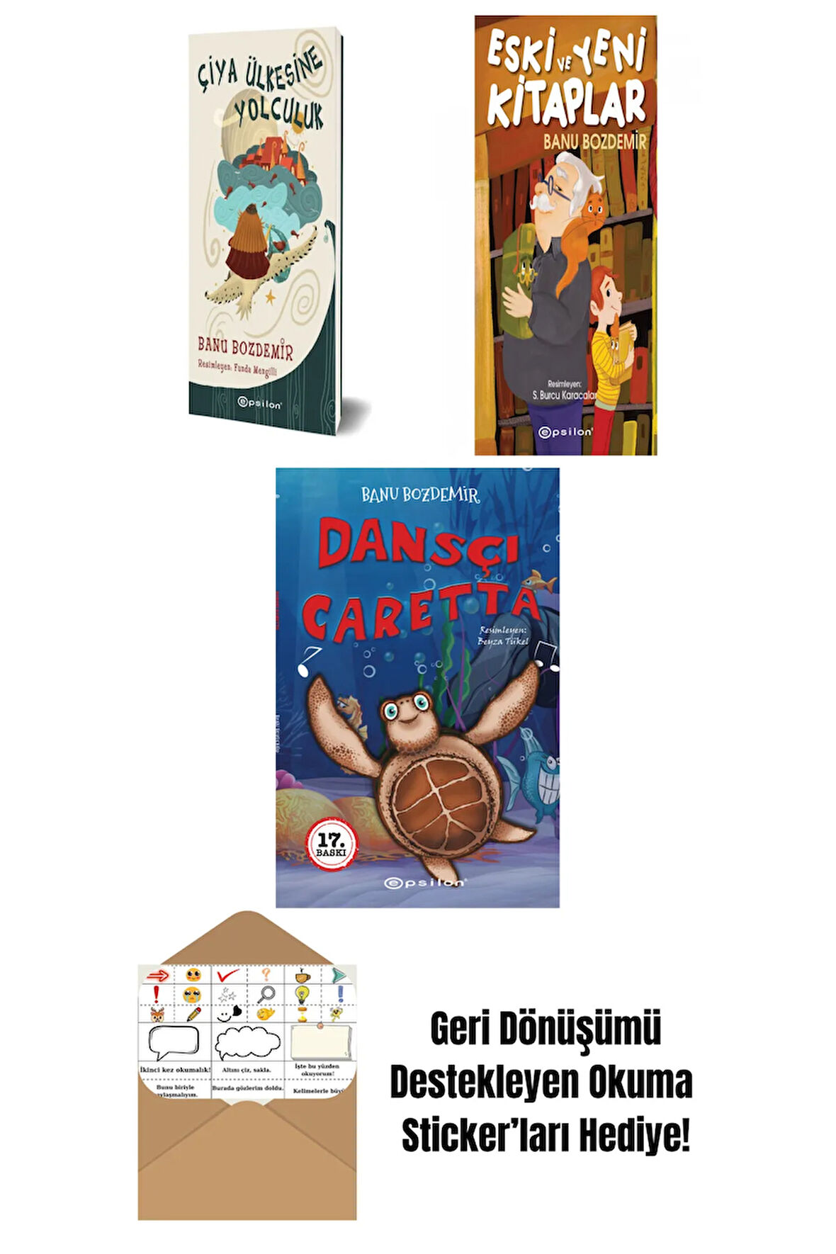 Banu Bozdemir 3 Kitap Seti + Okuma Sticker'ları