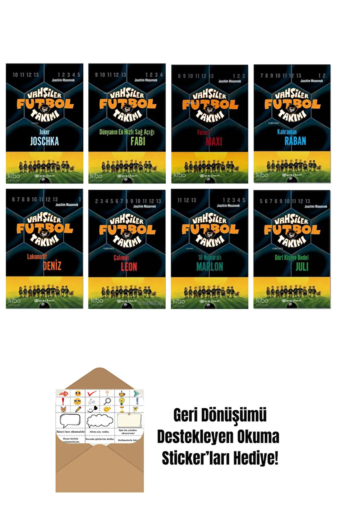 Joachim Masannek 8 Kitap Seti + Okuma Sticker'ları