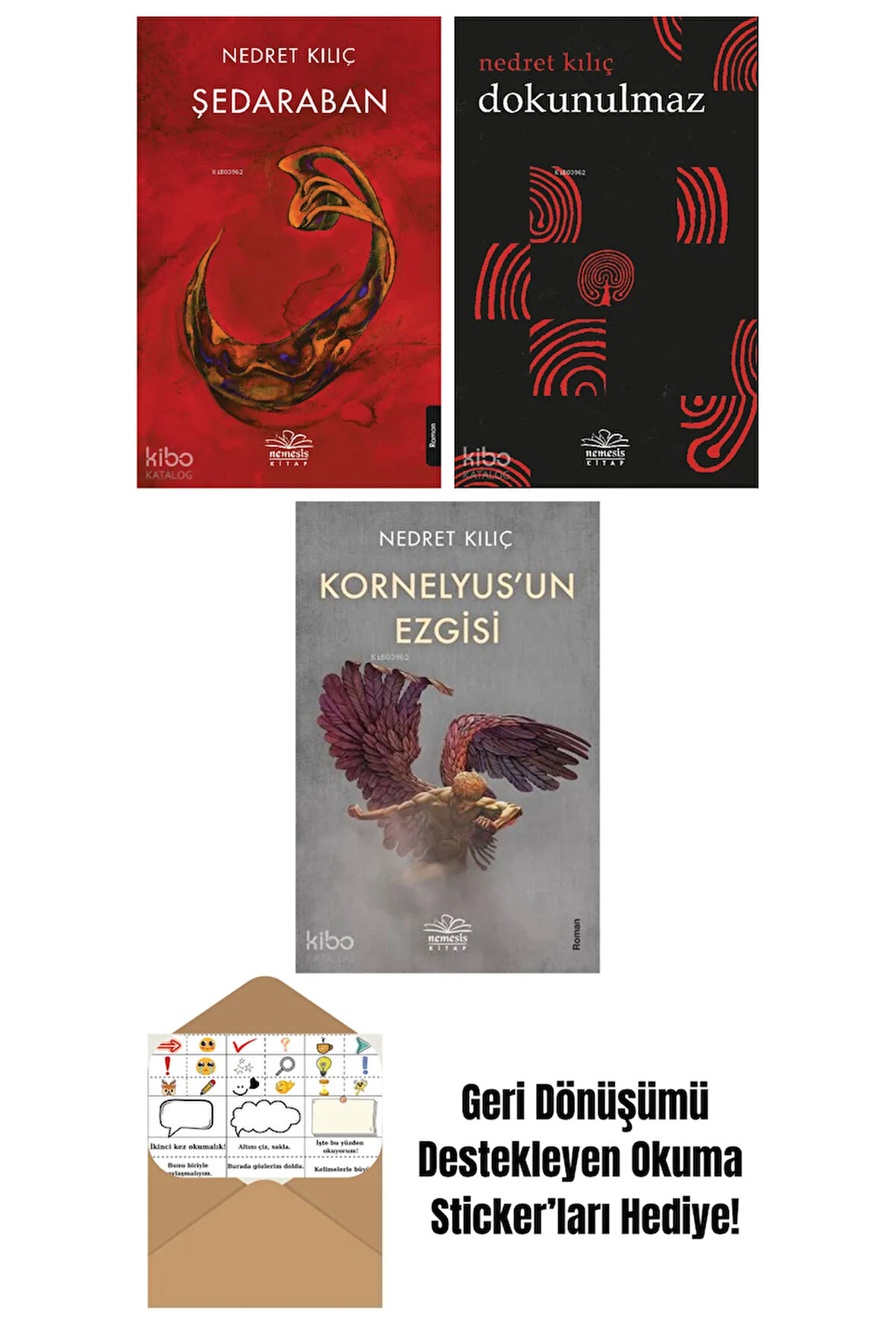 Nedret Kılıç 3 Kitap Seti + Okuma Sticker'ları