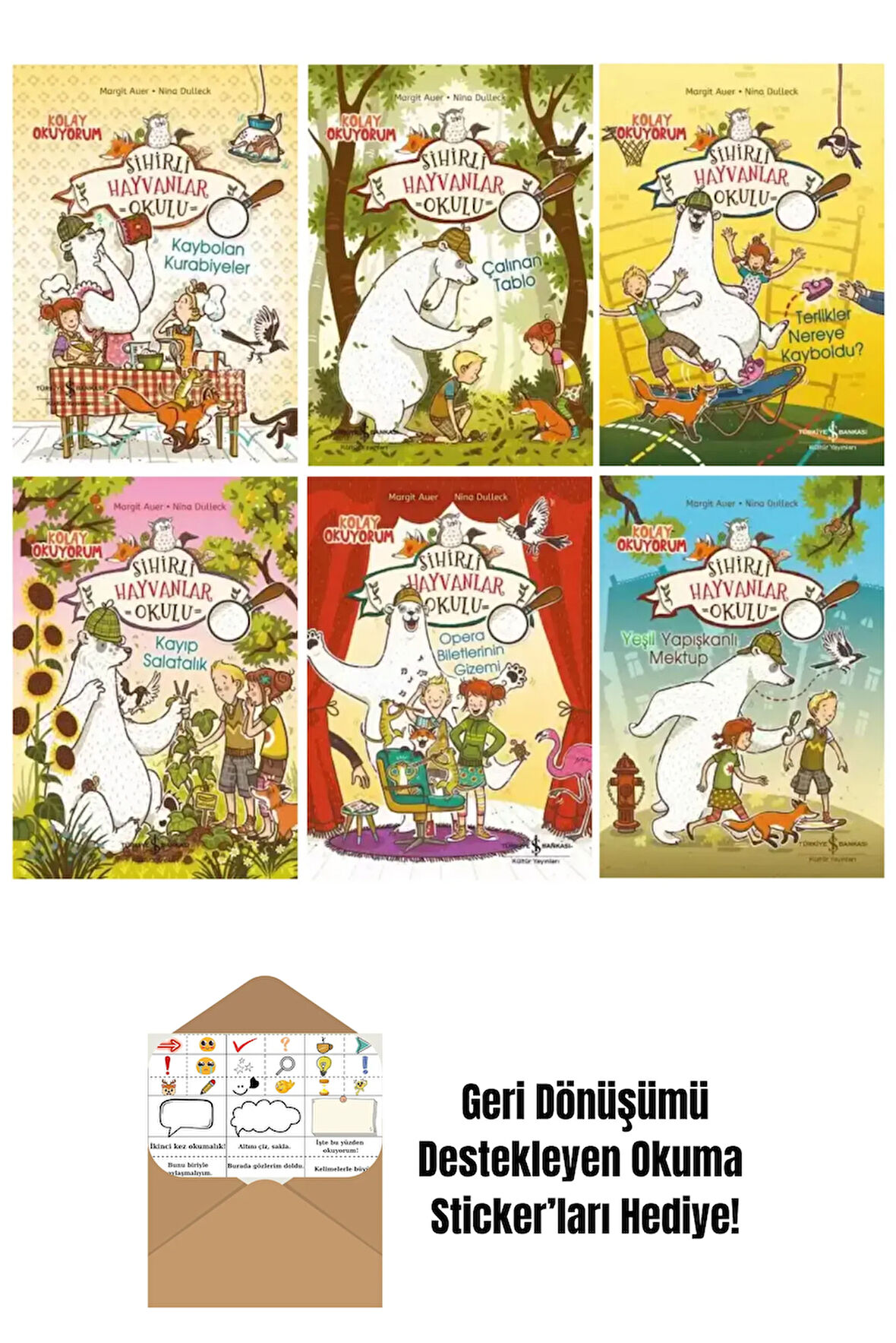 Sihirli Hayvanlar Okulu 6 Kitap Set + Okuma Sticker'ları