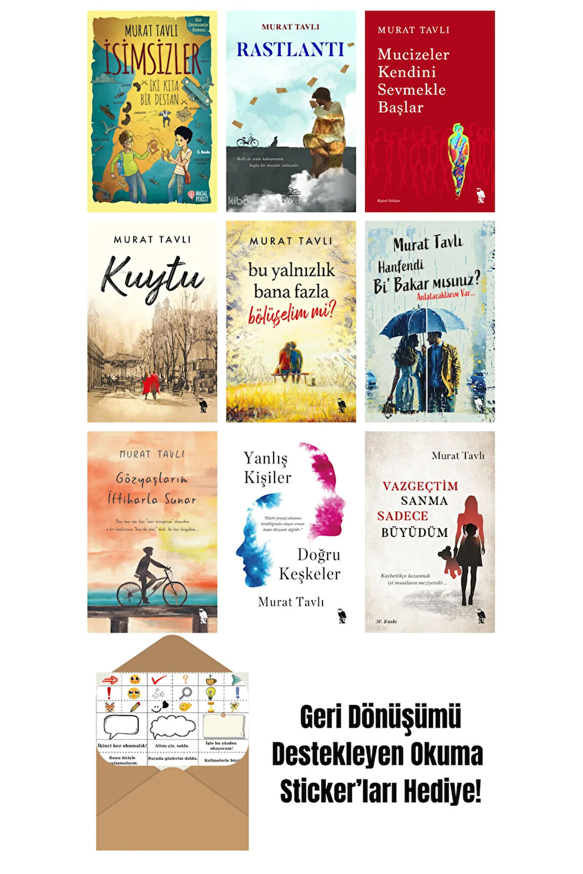 Murat Tavlı 9 Kitap Seti + Okuma Sticker'ları