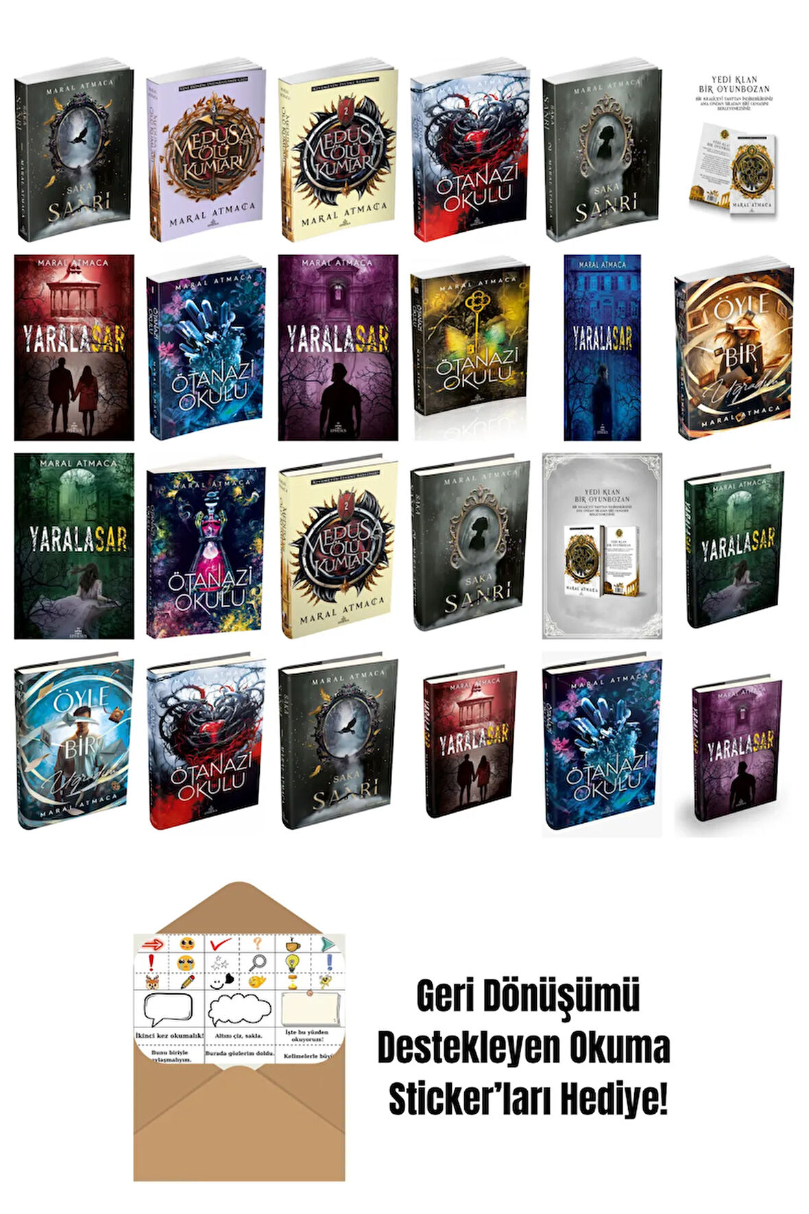 Maral Atmaca 24 Kitap Seti + Okuma Sticker'ları