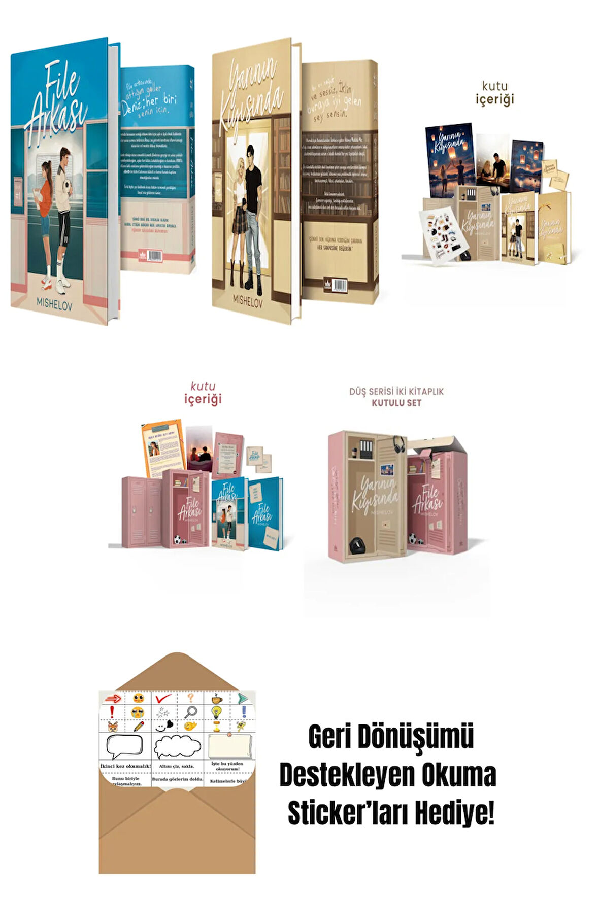 MISHELOV 5 Kitap Seti + Okuma Sticker'ları