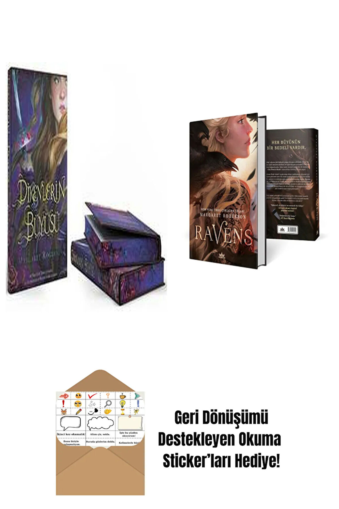Margaret Rogerson 2 Kitap Seti + Okuma Sticker'ları