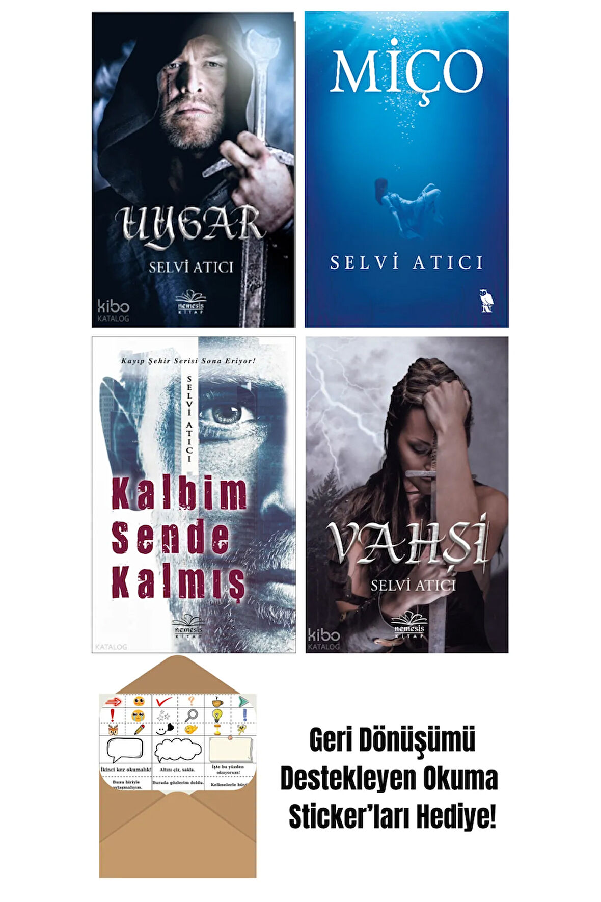 Selvi Atıcı 4 Kitap Seti + Okuma Sticker'ları