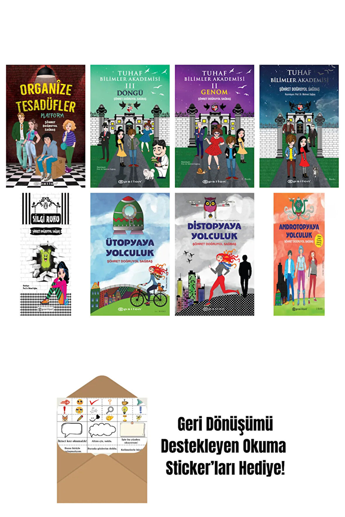 Şöhret Doğruyol Sağbaş 8 Kitap Seti + Okuma Sticker'ları