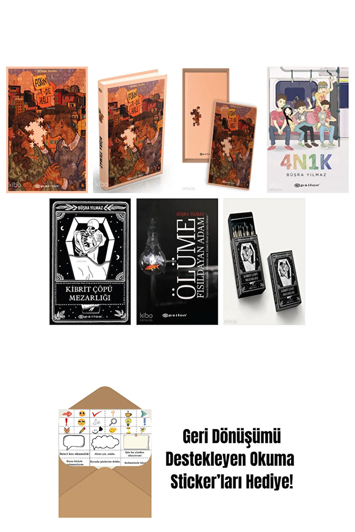 Büşra Yılmaz 7 Kitap Seti + Okuma Sticker'ları
