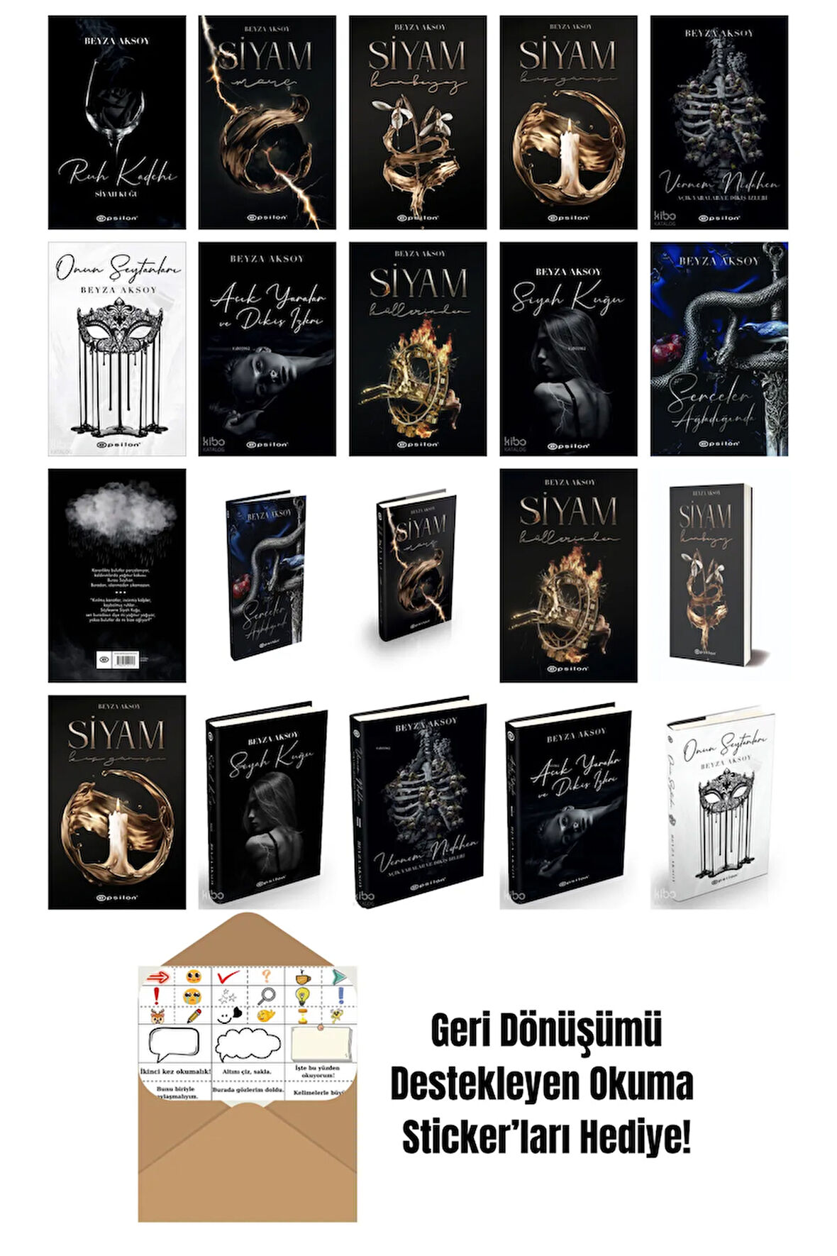 Beyza Aksoy 20 Kitap Seti + Okuma Sticker'ları