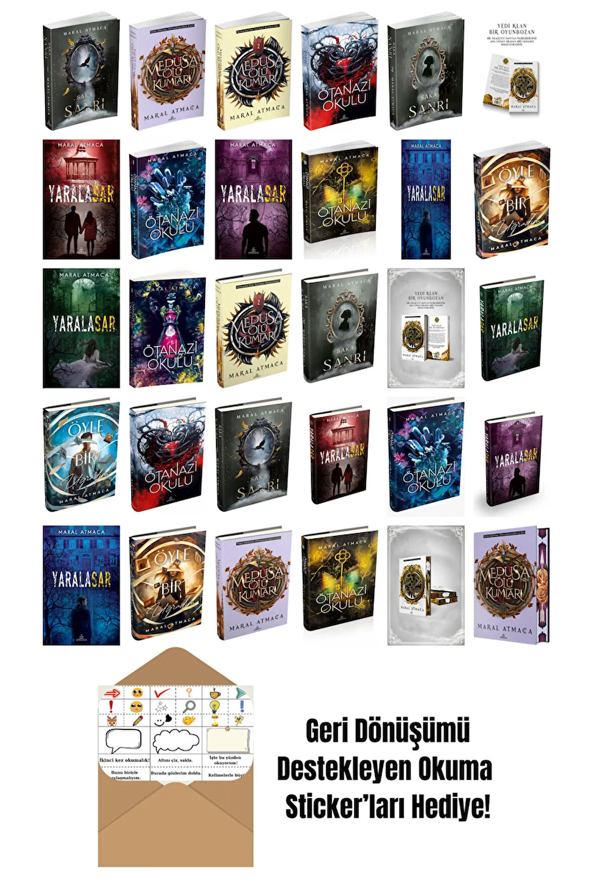 Maral Atmaca 30 Kitap Seti + Okuma Sticker'ları