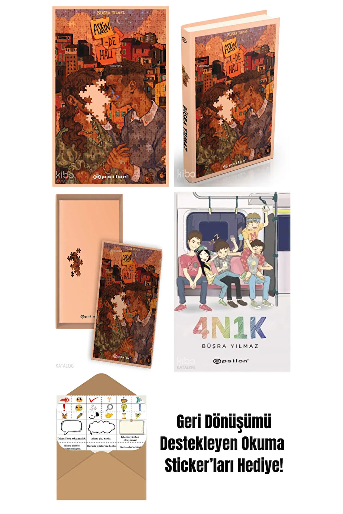 Büşra Yılmaz 4 Kitap Seti + Okuma Sticker'ları