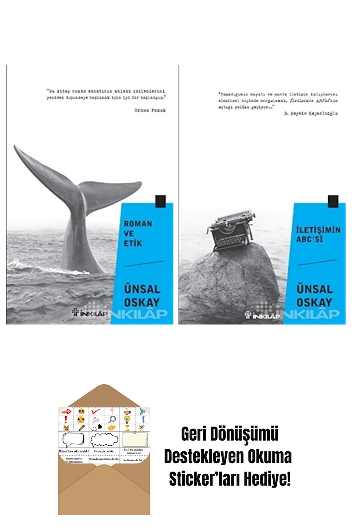 Ünsal Oskay 2 Kitap Seti + Okuma Sticker'ları