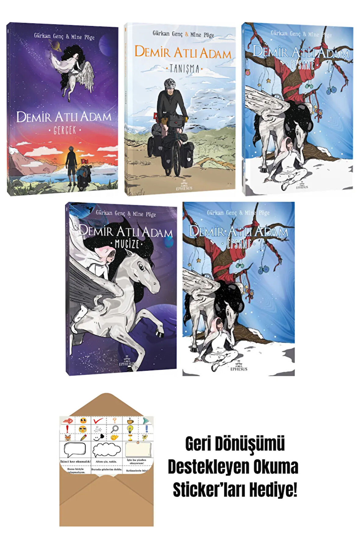 Gürkan Genç 5 Kitap Seti + Okuma Sticker'ları