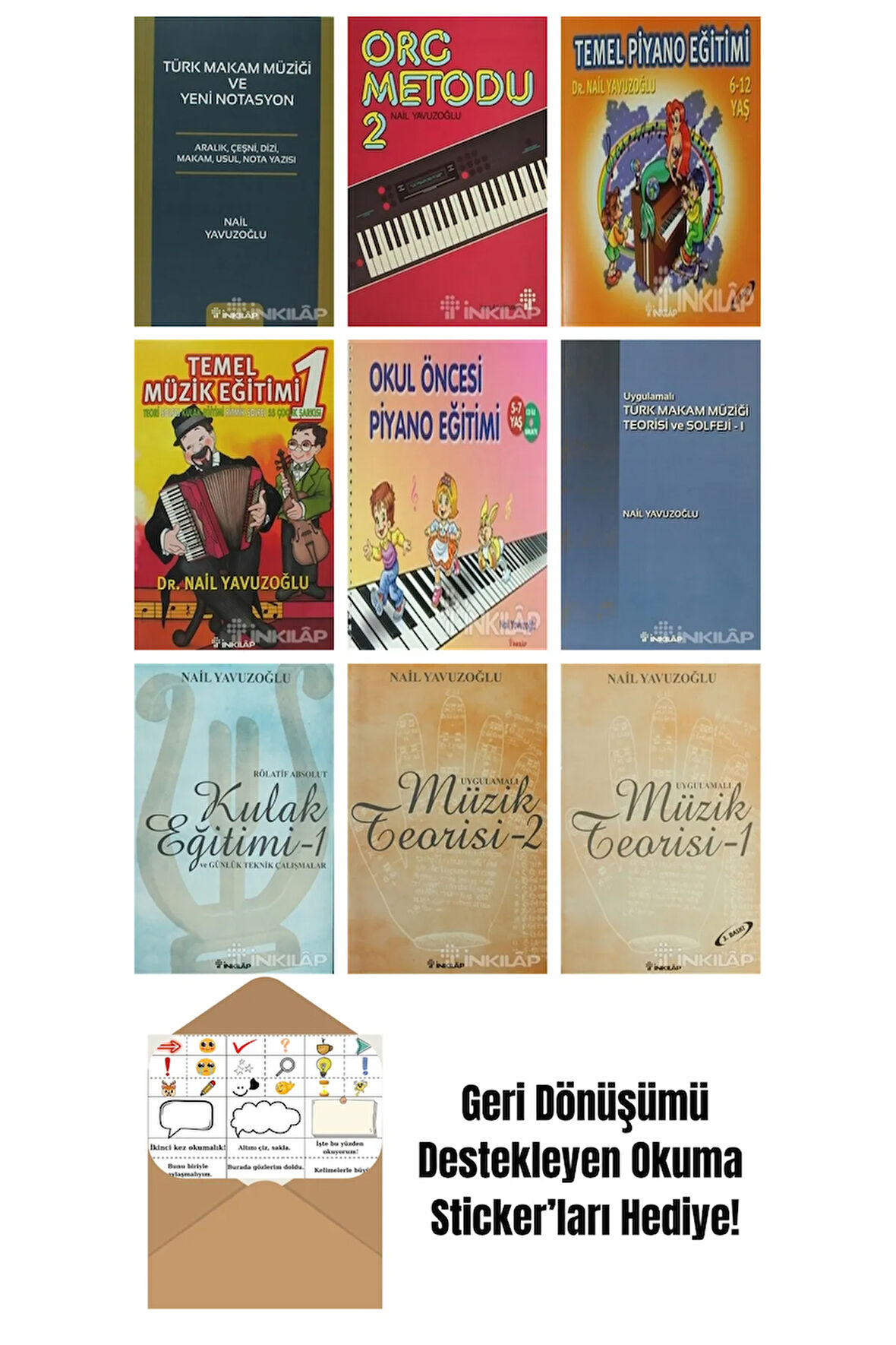 Nail Yavuzoğlu 9 Kitap Seti + Okuma Sticker'ları