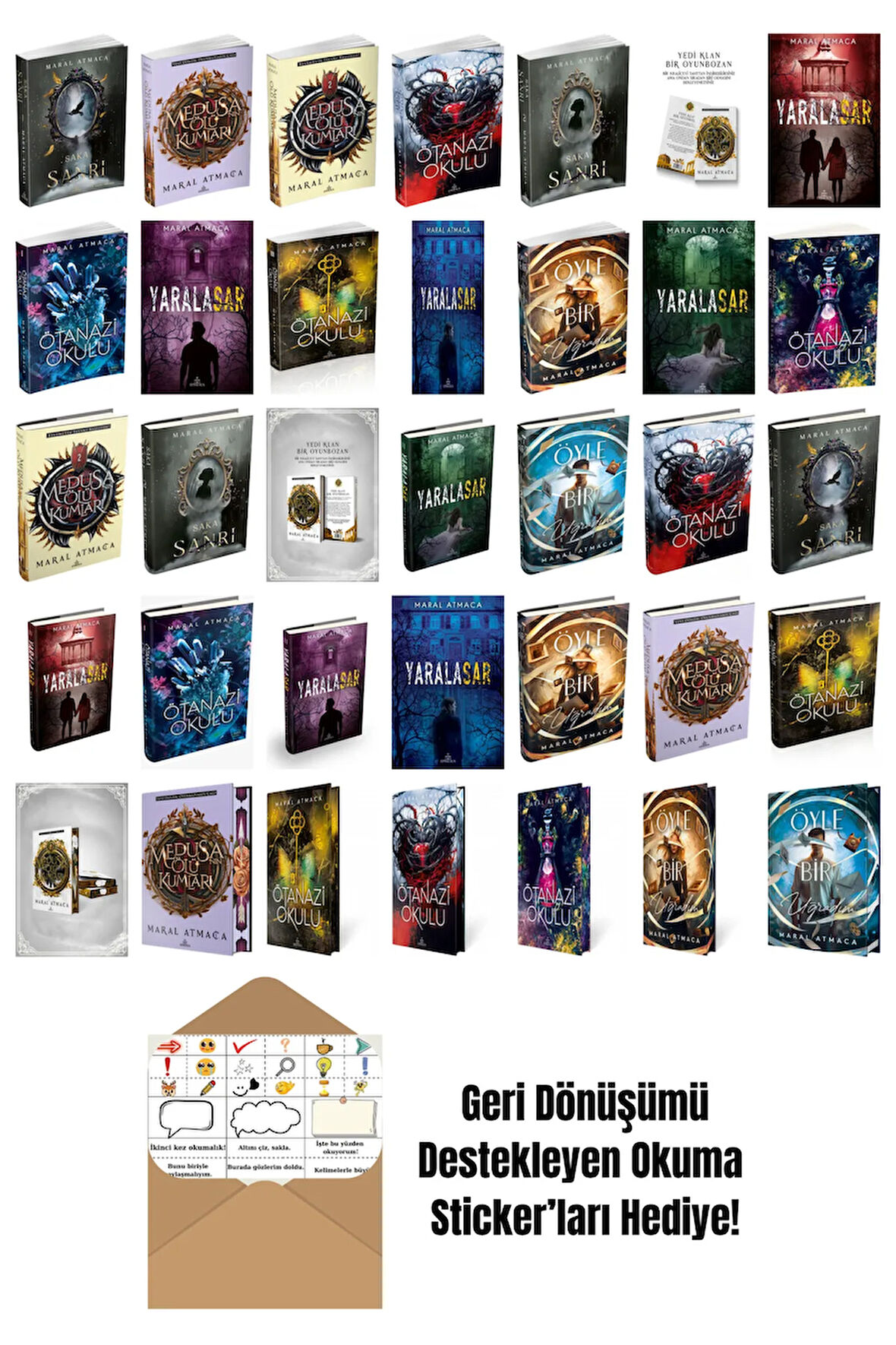 Maral Atmaca 35 Kitap Seti + Okuma Sticker'ları