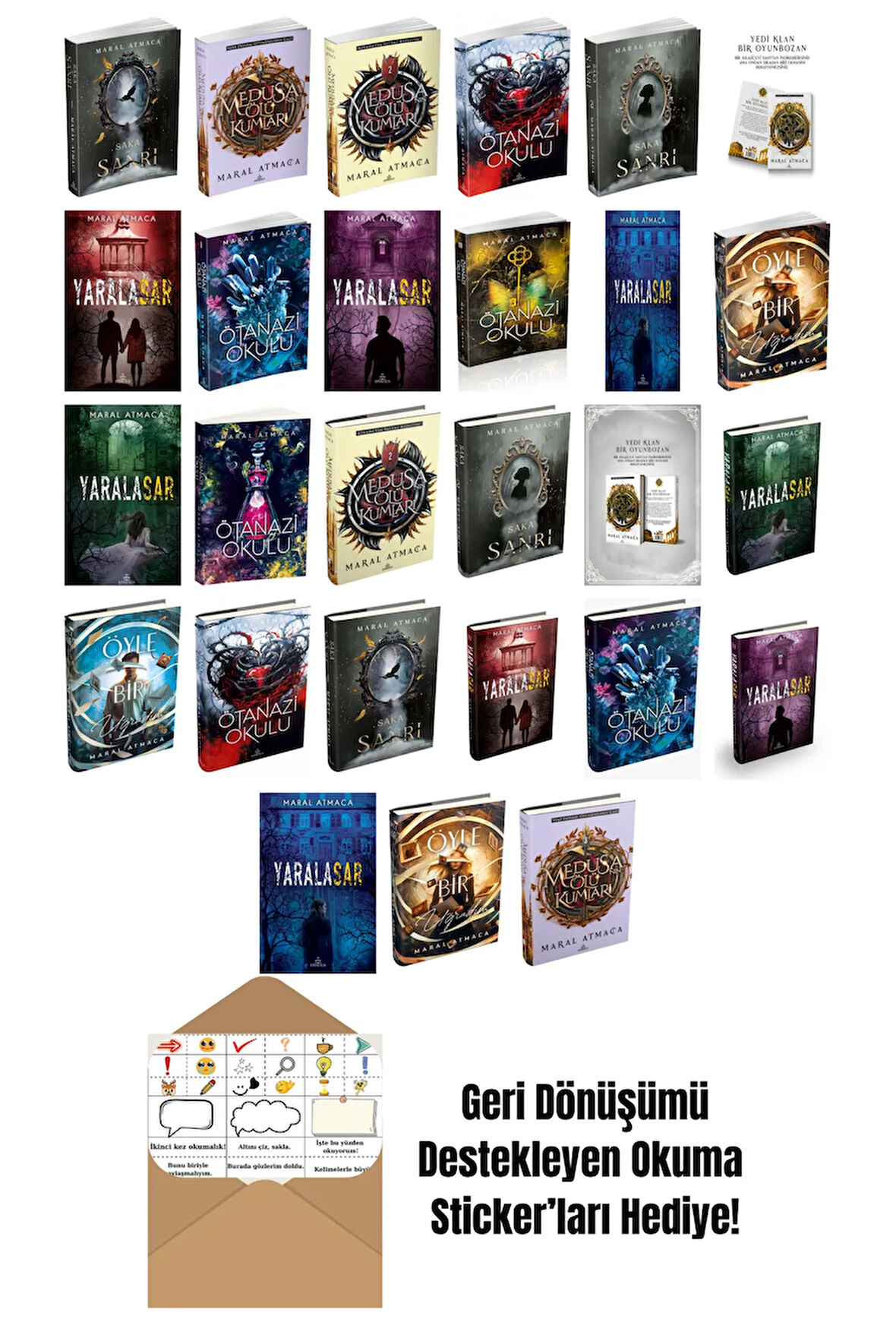 Maral Atmaca 27 Kitap Seti + Okuma Sticker'ları