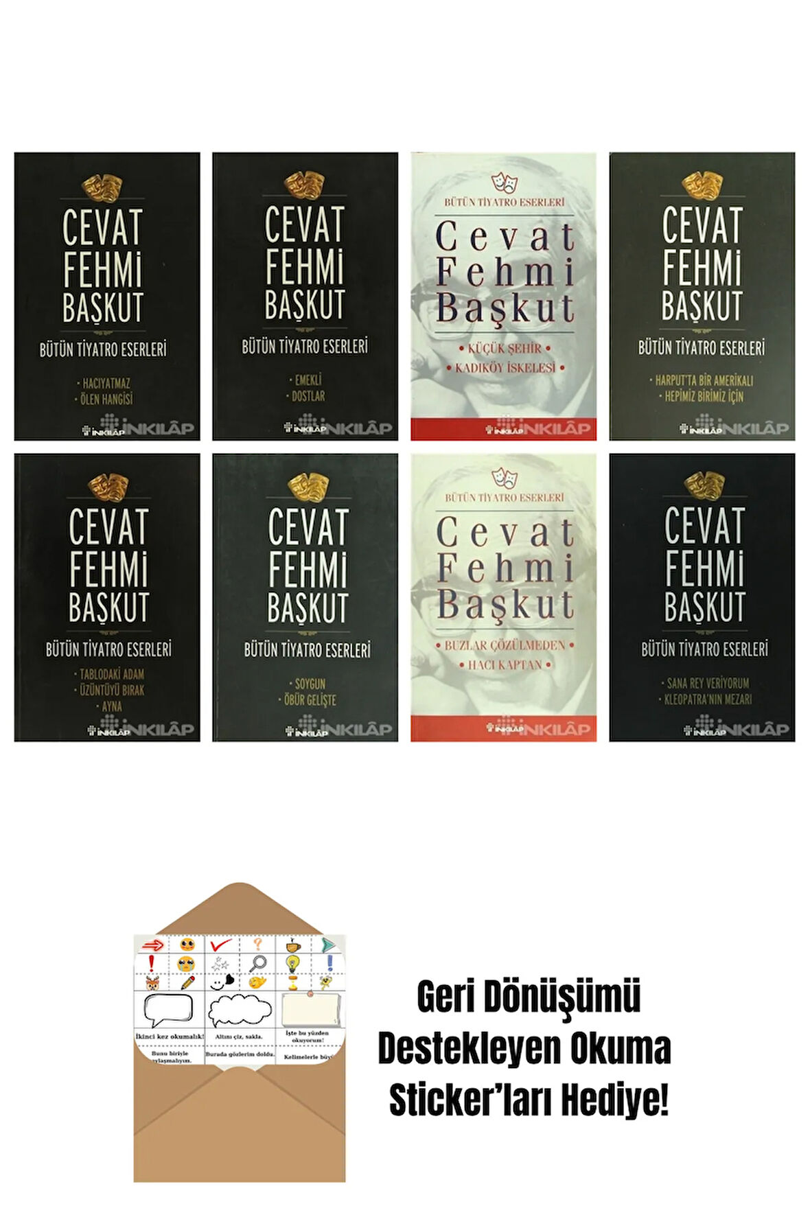 Cevat Fehmi Başkut 8 Kitap Seti + Okuma Sticker'ları