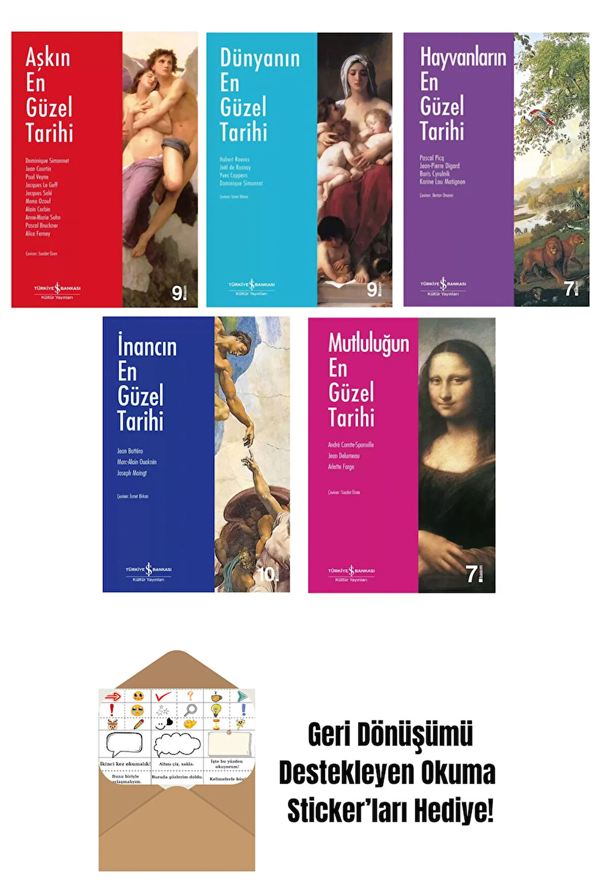 En Güzel Tarihi 5 Kitap Set + Okuma Sticker'ları